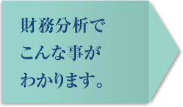 財務分析でこんな事がわかります。